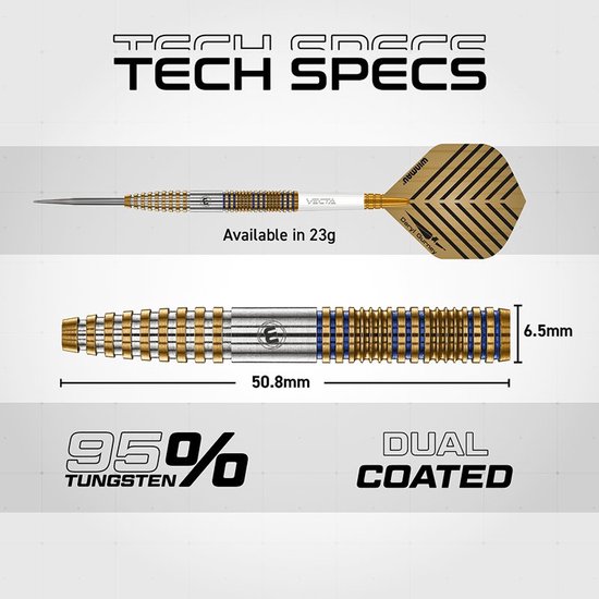 Winmau Daryl Gurney Signature Edition 95% - Dartpijlen — afbeelding 3