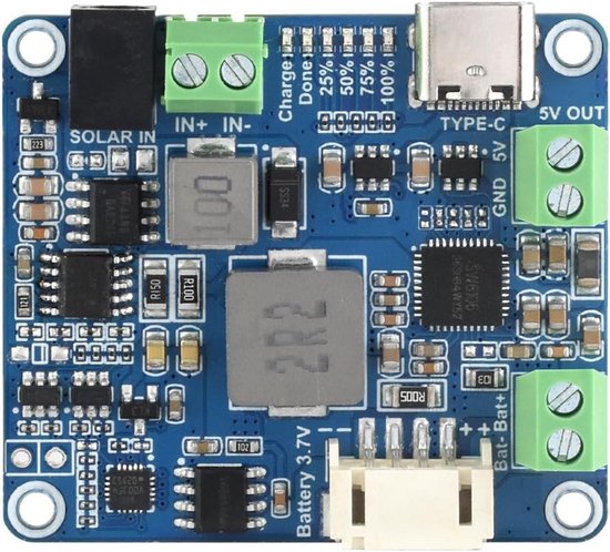 MPPT Solar Power Manager Module met 5V/3A Output voor 6V-24V ...