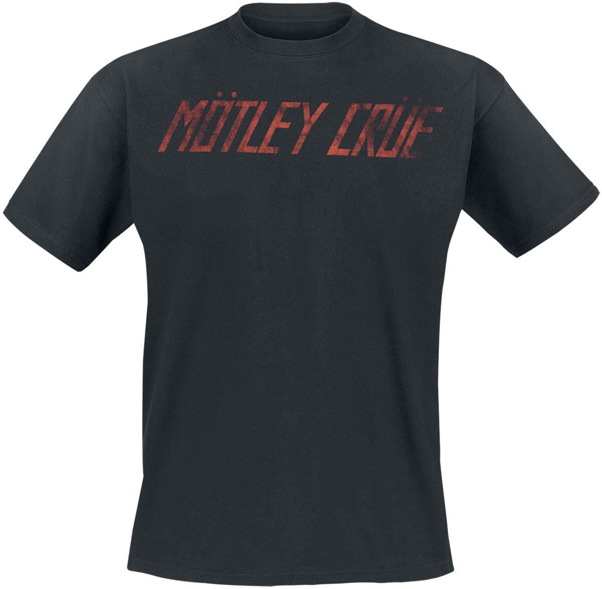 Motley Crue Distressed Logo Heren T-shirt - zwart - XXL