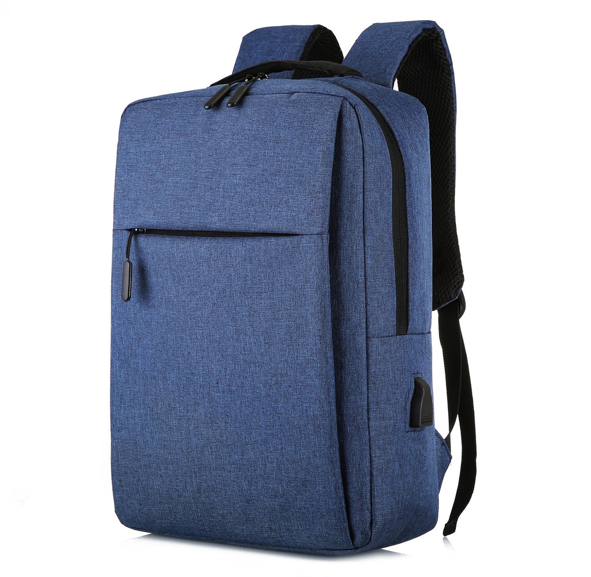 15.6 inch - Laptoprugzak met USB-poort - Geschikt voor 15.6 inch laptops - Tablets - Elektronica - Accessoires perfect voor zakelijke laptops - Reizen naar school - Waterbestendig -blauw