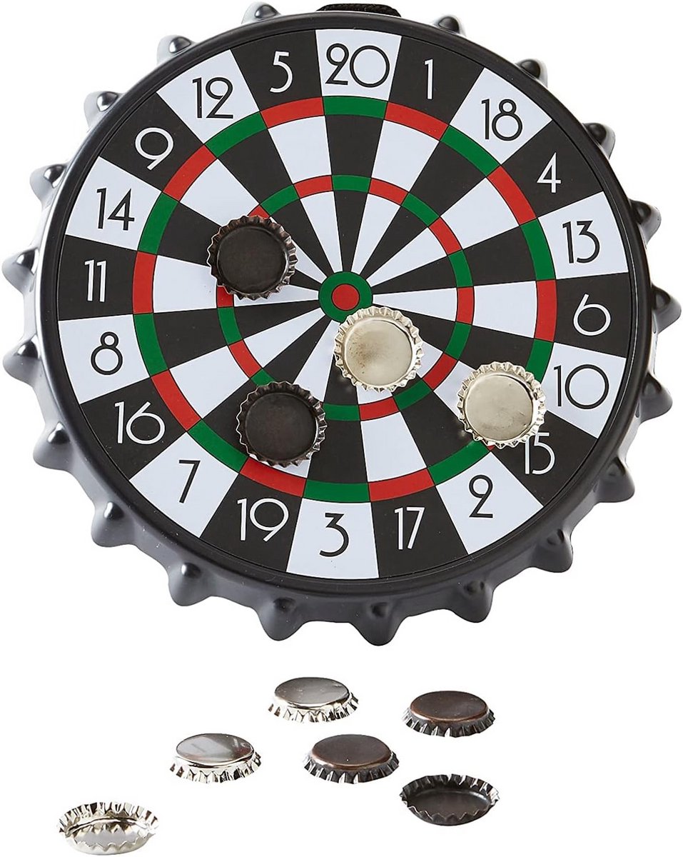 Magneet Dartbord met Flessenopeners als Pijltjes