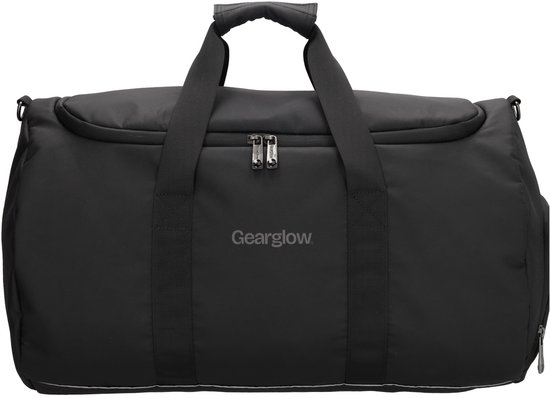 GearGlow® Sac de Week-end & Sac de Sport - Zwart - Pour Hommes et Femmes - Sac de Voyage - Le sac de voyage idéal