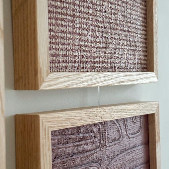 Artiteq - Cadre Photo Mural - Ensemble de Cadres Photo Flexibles - Collage de Photos pour Montage Horizontal et Diagonal - 5 Cadres Photo - 3x 13 x 18 et 2x 20 x 30 cm - Chêne Naturel