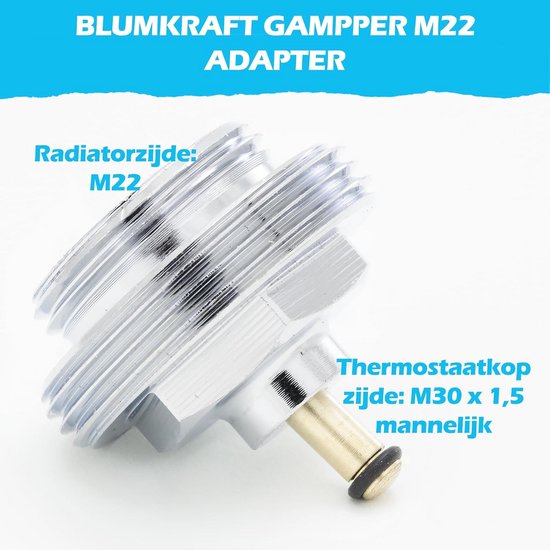Adapter M30 for Caleffi thermostat valve adapter plastic original Adapter M30 for Caleffi thermostat valve adapter plastic original