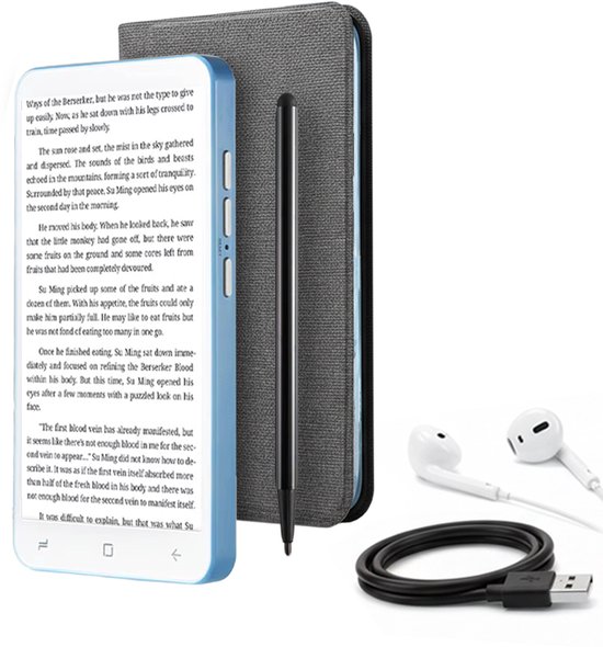 E-reader voordeelset - Draagbare Lezer - Smartphone Formaat  ... - cover