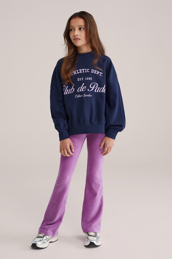 Leggings côtelés évasés en velours WE Fashion Filles