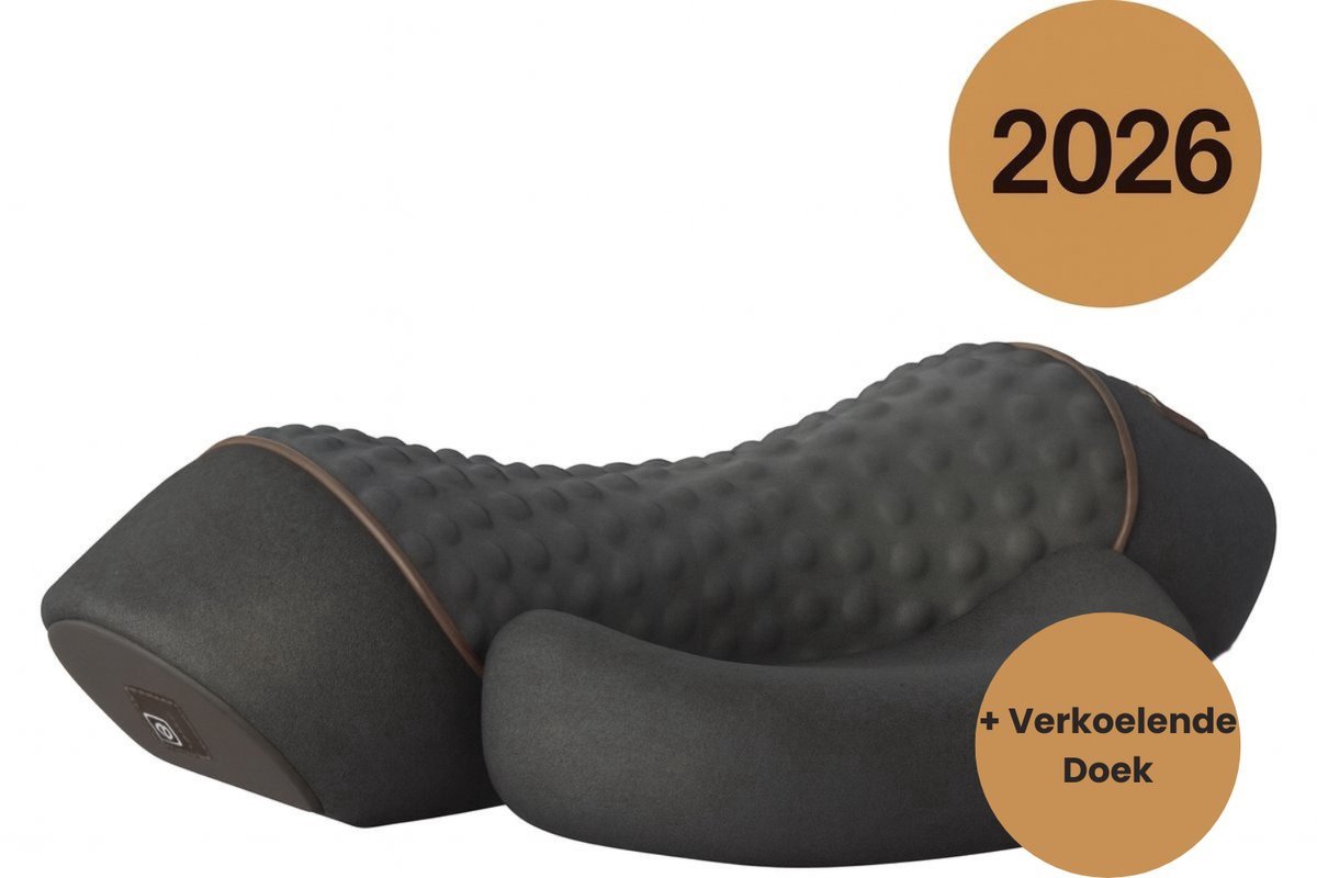 PD4U® 3 in 1 Nekmassage Apparaat – met Warmtefunctie – Nekmassage – Massagekussen voor Nek & Rug – Elektrische Nekmassage – Inclusief Verkoelende Doek