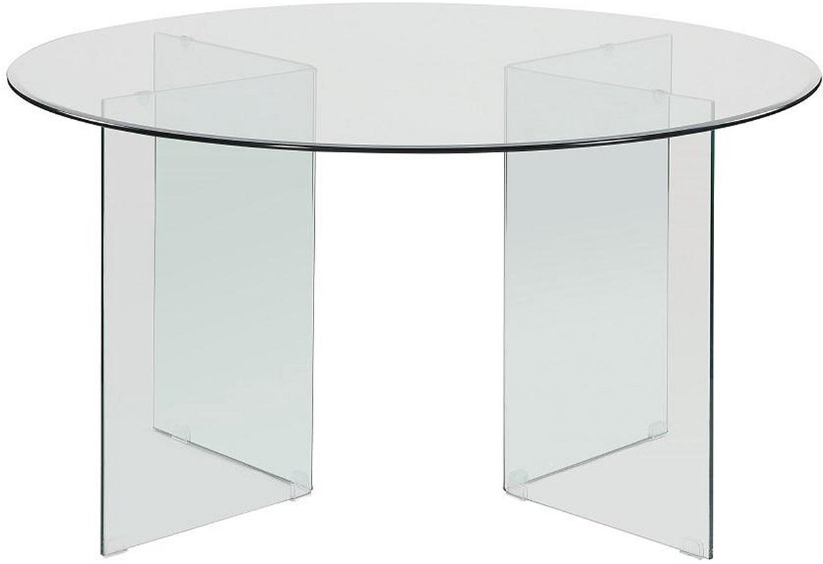 Vente-unique Eettafel ADAMO - 4 personen - Gehard glas Transparant