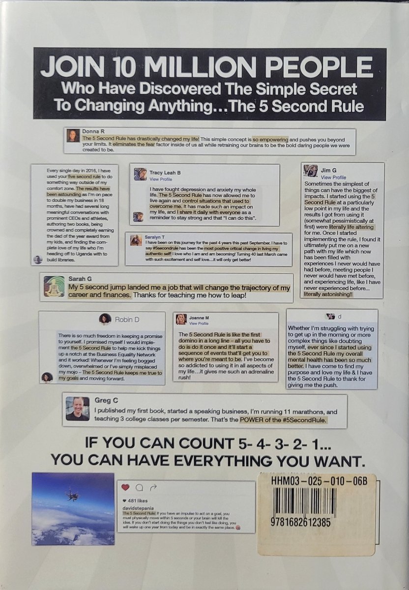 The 5 Second Rule - back cover