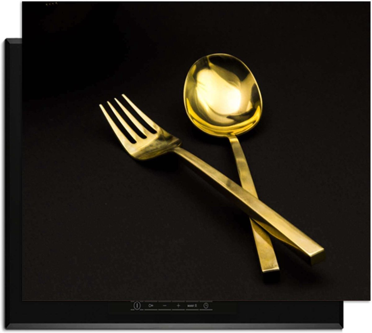 KitchenArt - Dining Deluxe - Inductie Beschermer - 71x52 cm - Kookplaat Beschermer - Luxe Afdekplaat Inductieplaat - Anti-slip & Oprolbaar - Beschermmat Inductiekookplaat