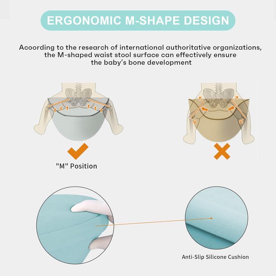 Draagzak Babydrager Heupzitje voor Baby's van 3-36 Maanden, Ergonomisch