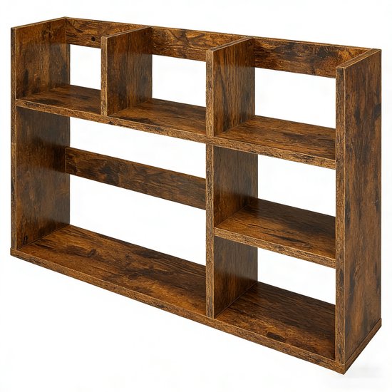 YGYQZ Bureauplank, wit houten bureaublad, boekenplank, multifunctionele