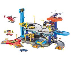 Parkeergarage Speelgoed – Garage Speelset met 4 Auto’s en Helikopter – Inclusief Helikopterplatform – Interactief Cadeau vanaf 3 Jaar
