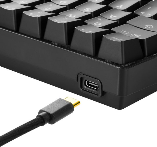 Compact 60% Gaming Toetsenbord Met Hot-Swap Kailh Rode Schakelaars — afbeelding 4