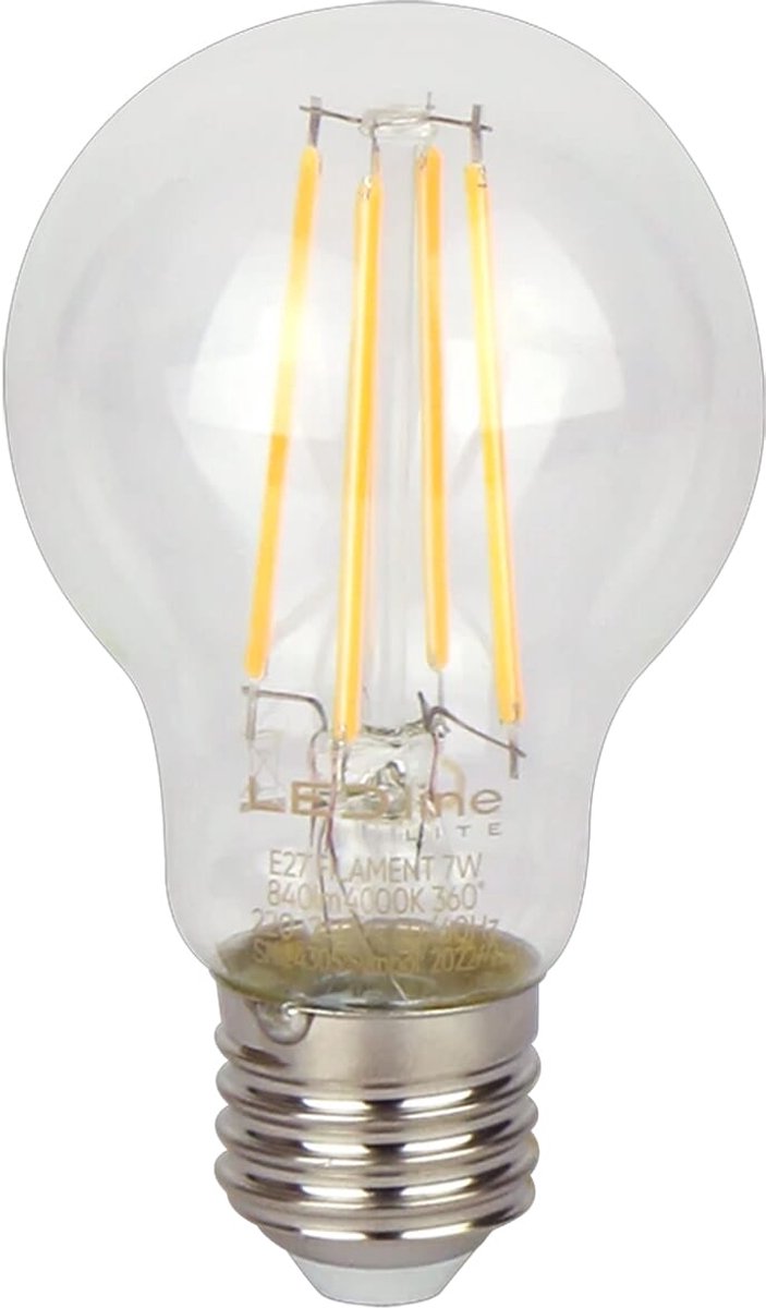 LED line LITE LED Filament Lamp A60 E27 - 7W (vervangt 70W) - 840lm - Ø60mm - 230V - Energiezuinig