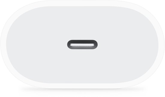 Apple 20W Power adapter - USB-C aansluiting - Snellader iPhone - Wit