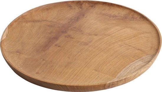 Raw Materials Decoratie Bord - Teak hout - 38 cm | bol.com