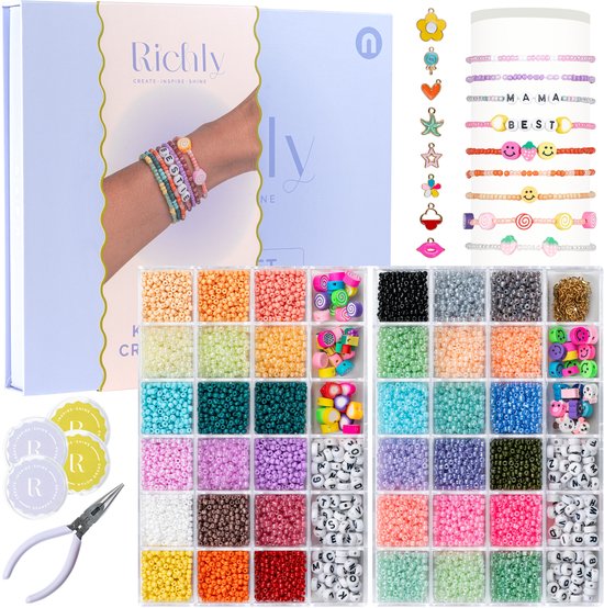 Lot De Perles Mélangées Rouge Pour Fabrication De Bijoux - 80g, Acrylique, Assortiment