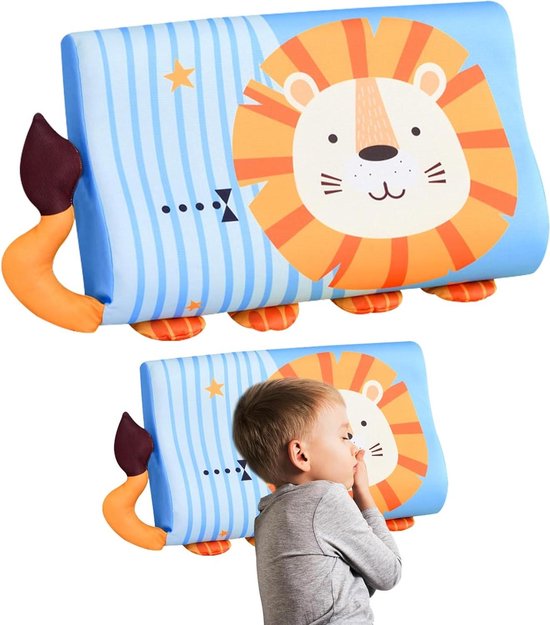 KBIBCK Schlummerkids Calmly Kinderkussen, ademend Calmly kinderkussen, rustig kussen voor kinderen, ergonomisch slaapkussen voor kinderen voor een betere en gezondere slaap (vos KBIBCK Schlummerkids Calmly Kinderkussen, ademend Calmly kinderkussen, rustig kussen voor kinderen, ergonomisch slaapkussen voor kinderen voor een betere en gezondere slaap (vos