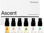Ascent Discovery Set - Parfum Voor Dames en Heren - Eau De Toilette Homme – Parfumolie - Geurset – Parfumset - Geschenkset Vrouwen en Mannen - Geurtjes Vernevelaar - Luchtjes Pakket 6x2ml - Vegan - Organische Basis
