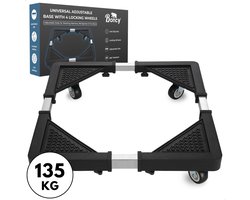 Boncy® Premium Wasmachine Verhoger - Opbouwmeubel Wasmachineverhoger met Wielen - Sokkel of Meubelroller - Witgoed verhoger ook geschikt voor Koelkast, Droger, Vaatwasser, Vriezer