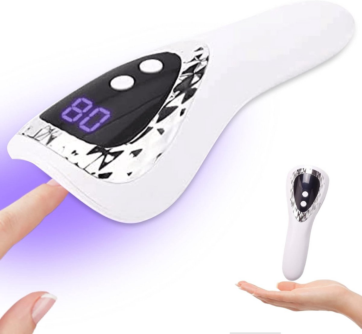 Oplaadbare UV LED Nagellamp met LCD Display voor Gel Polish