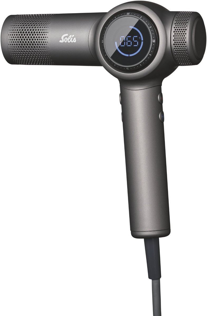 Solis AirVolution 630 Pro Föhn - Professionele Haardroger met Ionentechnologie - 1600W - LED-Display - 4 Temperatuurstanden en 4 Luchtsnelheden