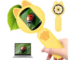 Digitale mini-microscoop voor kinderen met scherm - educatieve wetenschapsset