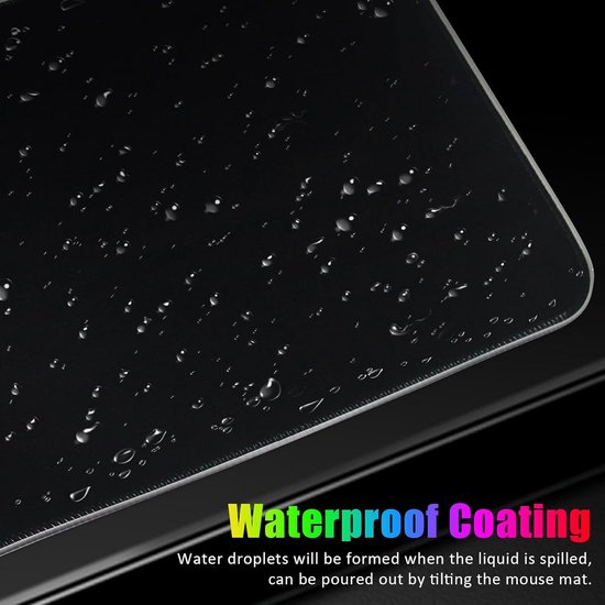 Grote RGB Gaming Muismat XL - Verlicht Met 15 Modi - Waterdicht en Antislip Bureau Onderlegger — afbeelding 3