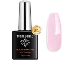 Modelones Baby Pink Builder Nail Gel - TPO & HEMA-free - 15 ml - UV/LED - Sterke & Baby Roze Builder Nagelgel
