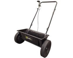 Professionele meststofstrooier Hermie 25 liter - Eenvoudig instelbare dosering voorkomt verspilling en beschermt je gazon - Duurzaam materiaal en roestvrije coating voor langdurig gebruik