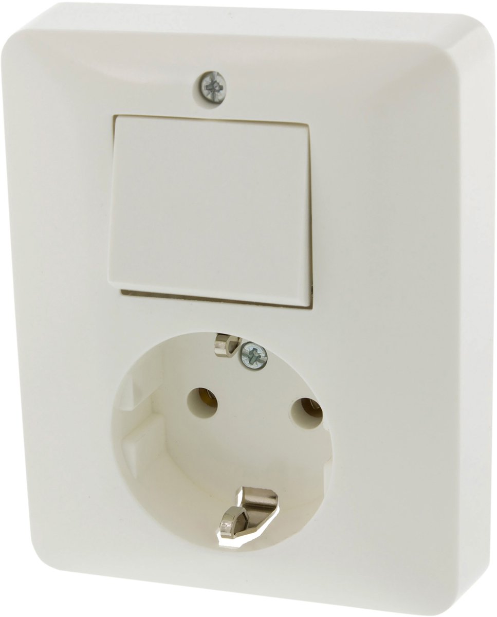 Peha Standard combinatie - inbouw - wissel - randaarde - polarwit