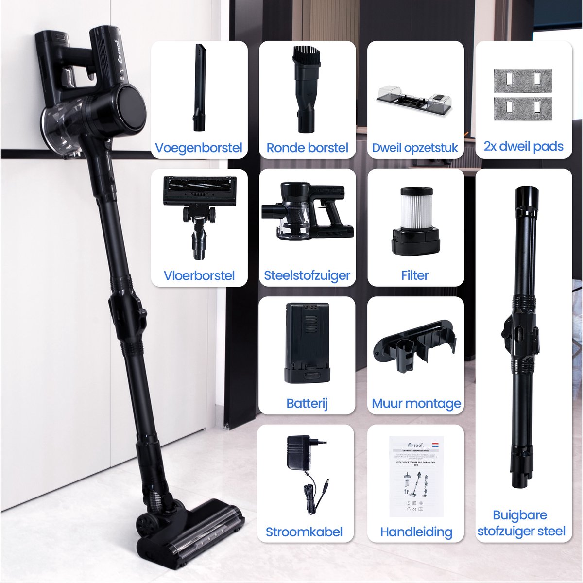 Steelstofzuiger G100M - 350W - Steelstofzuiger met - afbeelding 3