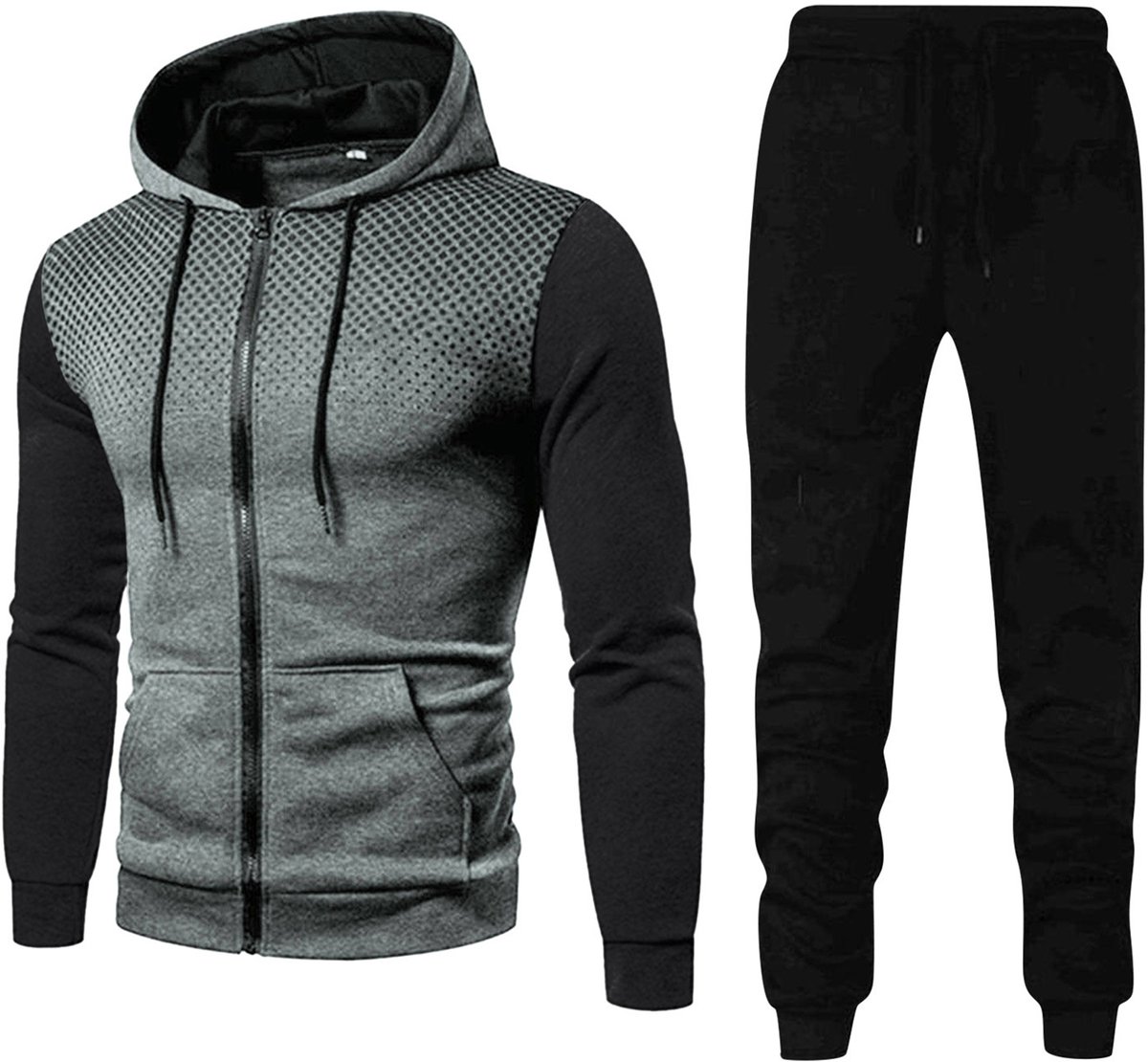 YOUTHUP Heren Amerikaanse sportkleding - stippenpatroon - L