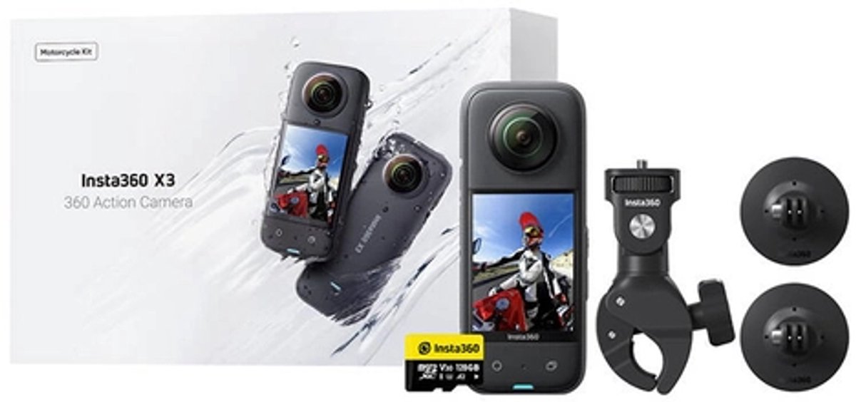 Insta360 X3 Motor Combo videocamera Wi-Fi, Bluetooth, 64GB