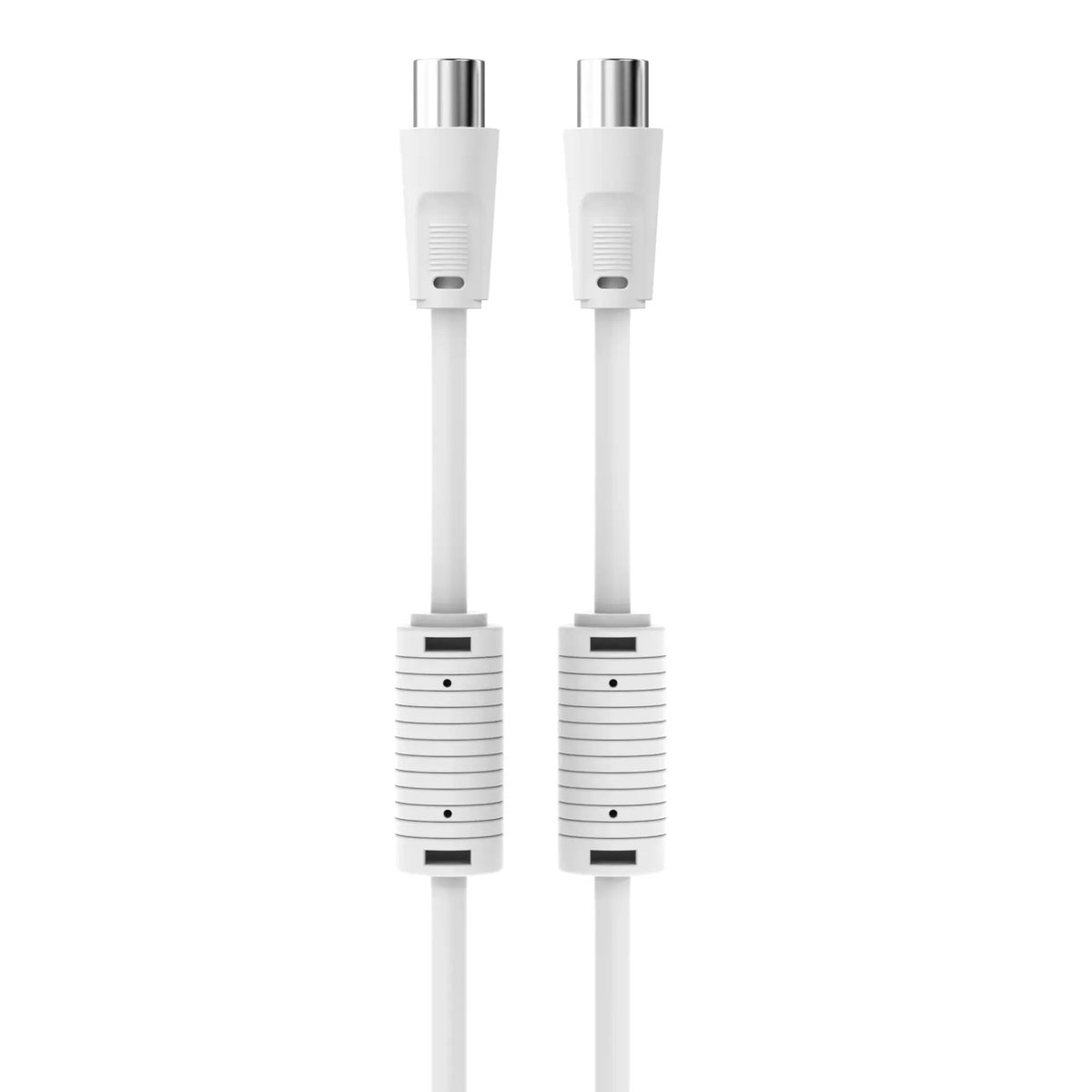 Sinox PRO IEC (m) - IEC (v) coaxkabel | wit | 10 meter