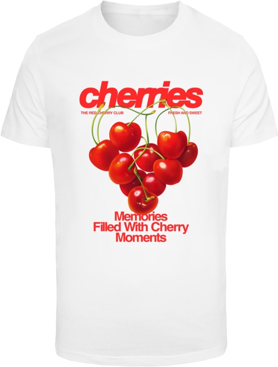 Mister Tee T-Shirt Cherry Moments -XS Wit