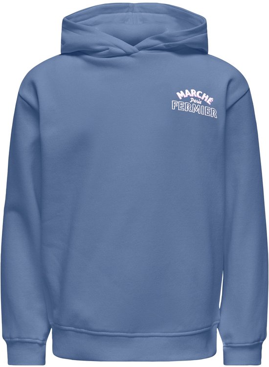 ONLY KOGHOLLYLIFE S à capuche imprimé manches longues Filles - Vintage Indigo Marche