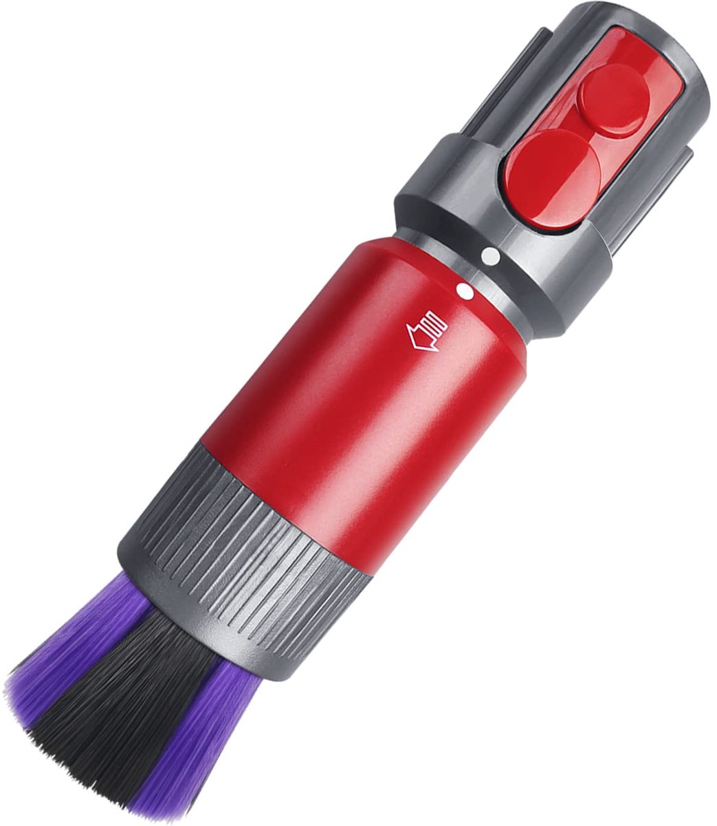 1 stuk - Stofzuigeraccessoires - Reinigingsborstel - Markeringsvrije borstel - voor Dyson Vervangingsaccessoire-stofzuigers - Geschikt voor vervanging van V8, V7, V10, V11 - Geschikt voor massief houten en hardhouten vloeren - Grijs + rood