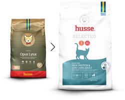 Husse Opus Lynx - Graanvrij Kattenvoer, Graanvrije Kattenbrokken, Kattenvoeding Droogvoer - 7 kg