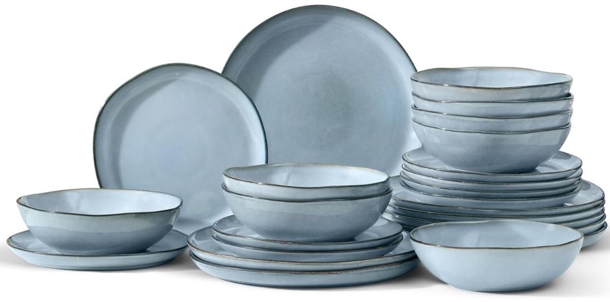White-Label® Serviesset 8 Persoons - Serviessets - Bordenset - Chique Bordenset - Porselein