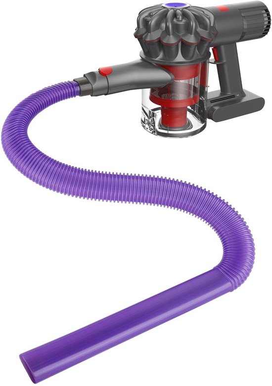 1stuk - Stofzuigeraccessoire - Compatibel met Dyson V6 tot V15-modellen - Wasdrogerreinigingsset - Flexibele slang met adapter - Reinigingsgereedschap - Paars