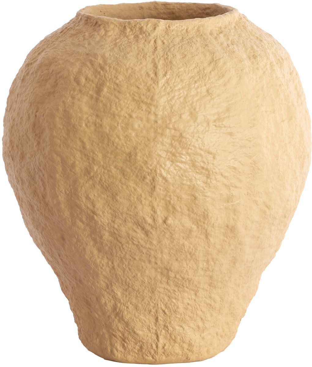 vaas PANTOJA mat zandkleur – Ø45x50 cm