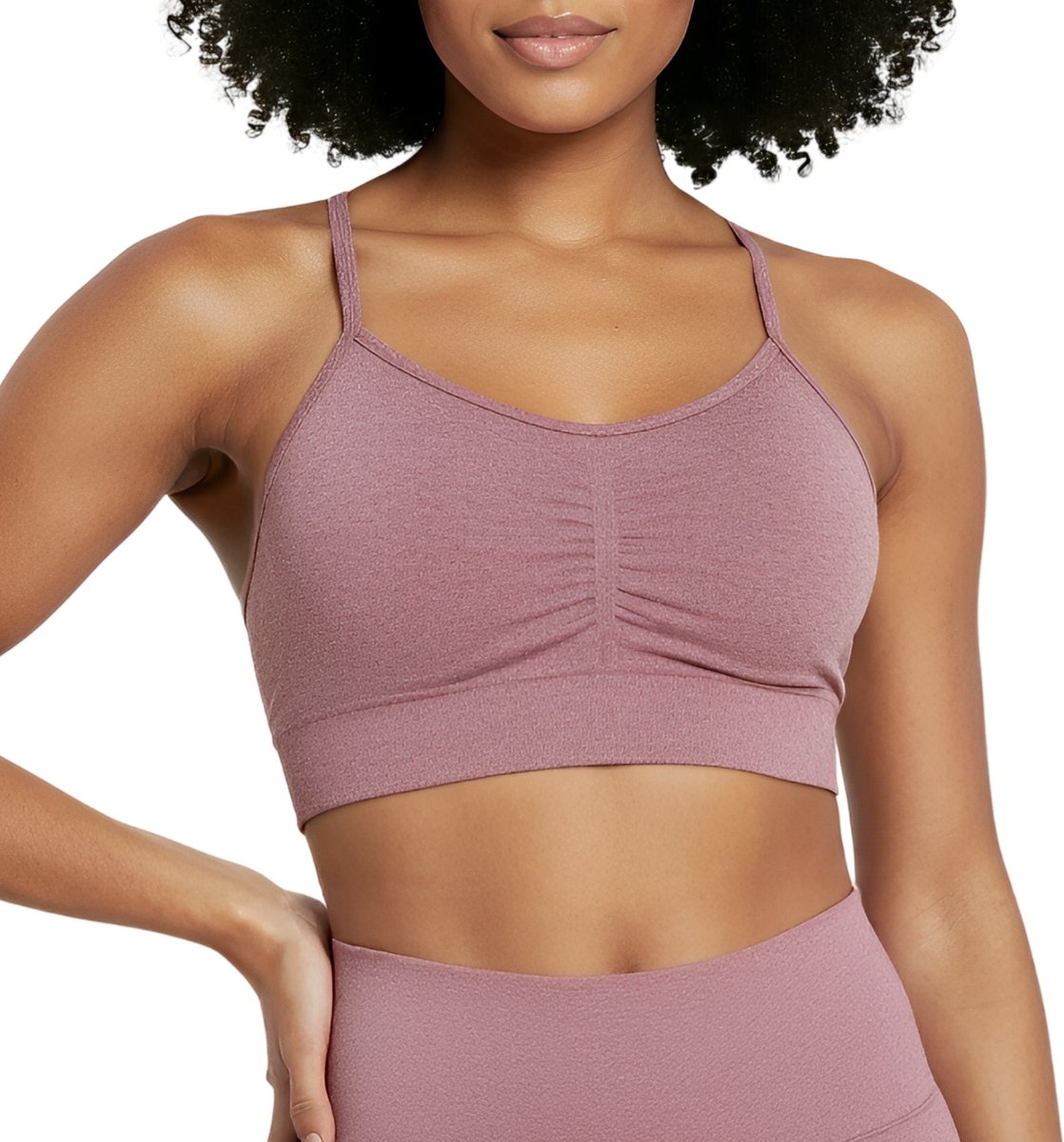 Sport BH zonder beugel - Maat M - Roze - Extra comfortabele Sport BH - Push Up BH Zonder Beugel - Sport BH Dames - Magic Bra -Shock Absorber - Fitness - Yoga BH - Sport Top
