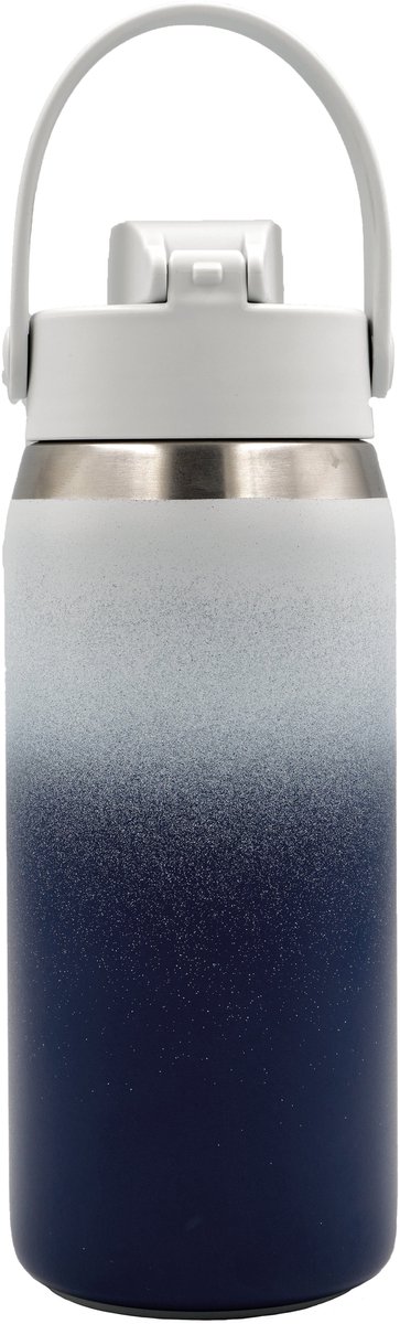Thermische fles 473 ml (16oz)-95% gerecycled roestvrij staal - Midnight Blue 'Canvas fles 16'