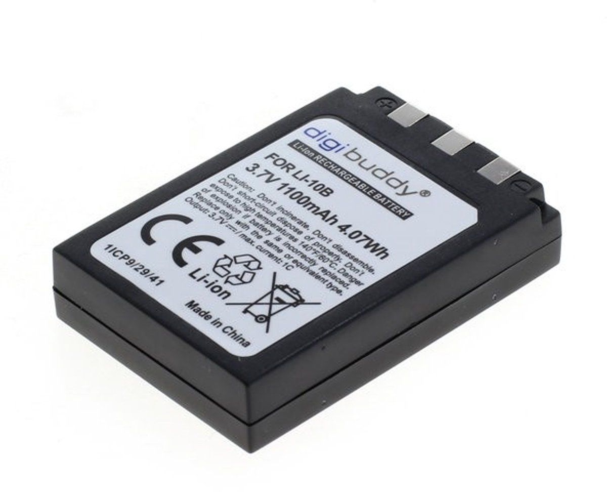 digibuddy A Merk Accu Batterij A Merk Accu Batterij Olympus LI-10B / LI-12B - 1100mAh