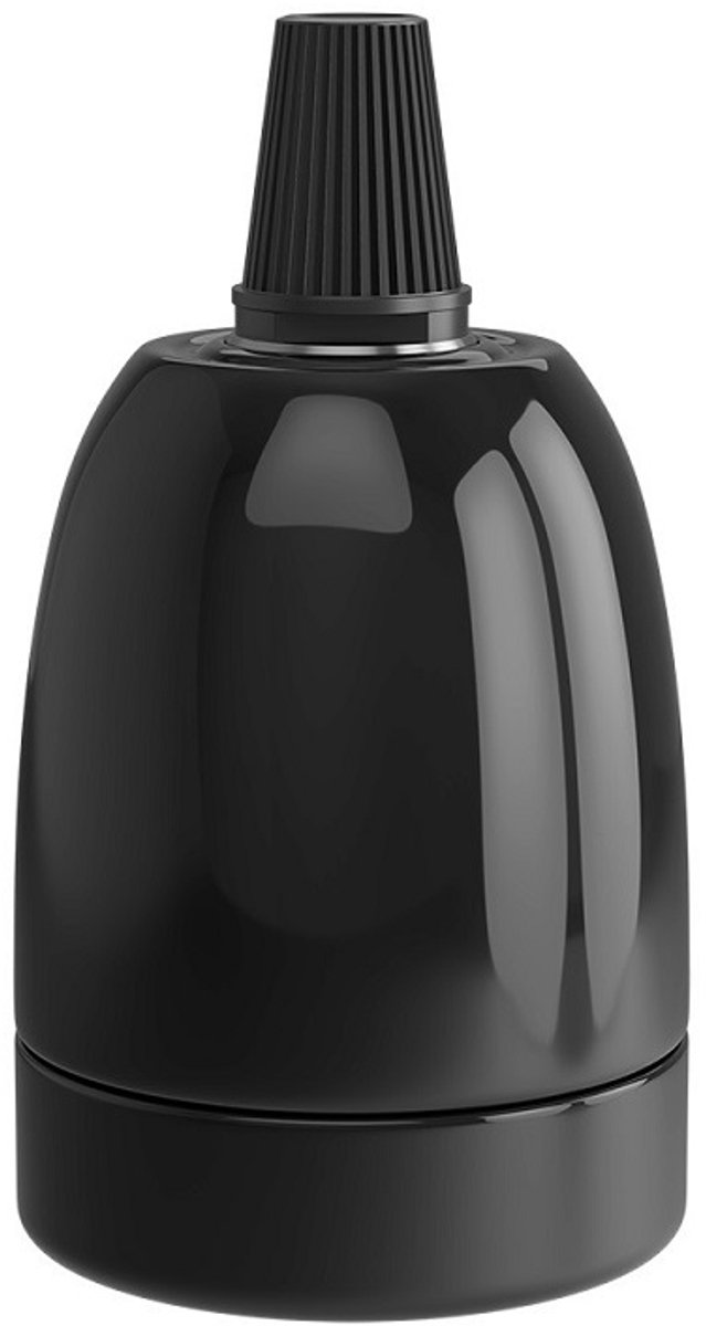 Calex lamphouder E27 keramiek zwart