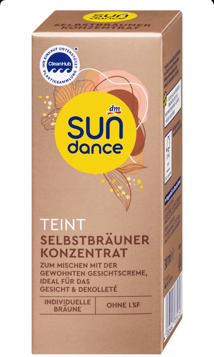 Sundance zelfbruiner konzentrat teint 30ml
