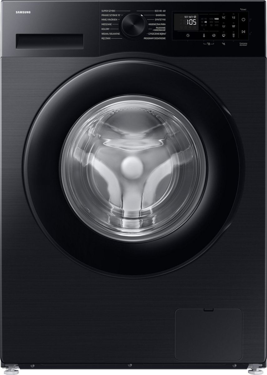 Samsung WW90DG5G34AB voorlader 9 KG wasmachine met AI Ecobubble™ zwart — afbeelding 1