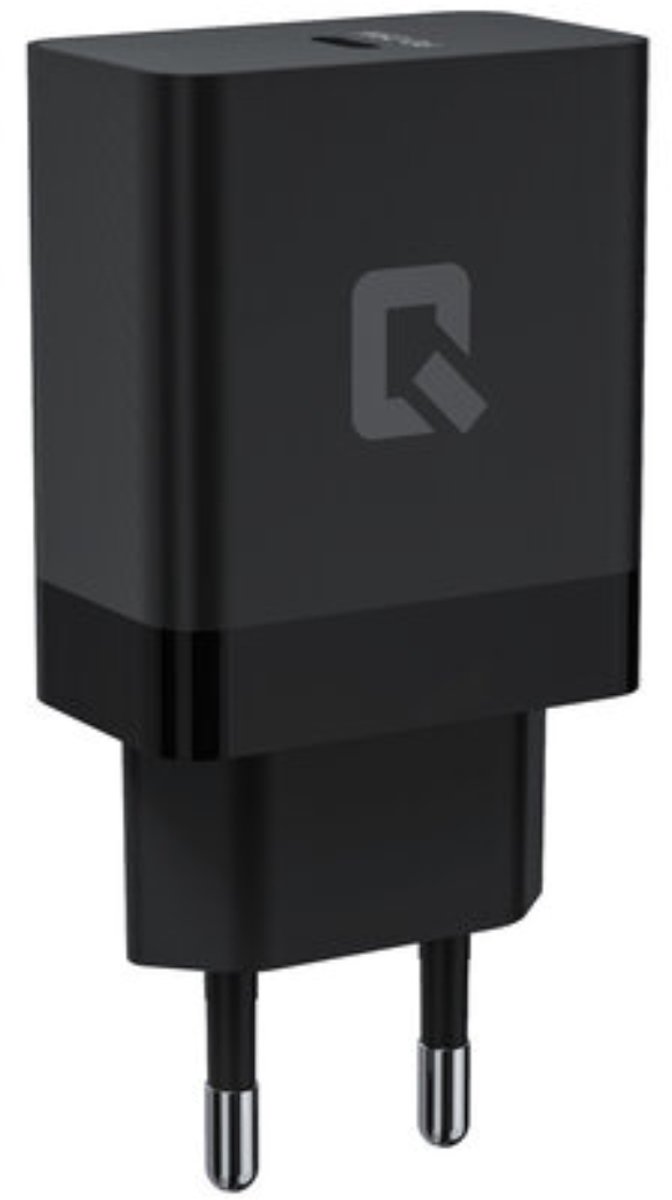 TUNIQ 25W USB-C Snellader - Power Delivery Fast Charger 3A - Compacte Reislader voor iPhone, Samsung, Xiaomi, Oppo, iPad en Google Pixel - Zwart